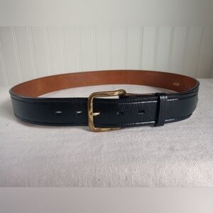 DON HUME Men's Black Leather Tactical Belt B109